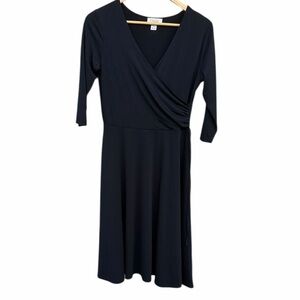 Talbots Classic Black Long Sleeve Dress size 4 petite